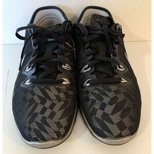 Nike Free 5.0 TR Fit 5 PRT Low Black Silver Print Size 8.5M Running Walking